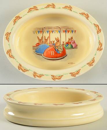 Bunnykins (Albion Shape) 8" Oval Baby Plate