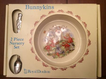 Bunnykins (Albion Shape) 2-Piece Nursery Set (Plate and Spoon)