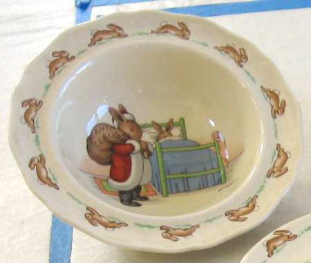 Bunnykins (Albion Shape) Wavy Rim Fruit/Dessert (Sauce) Bowl