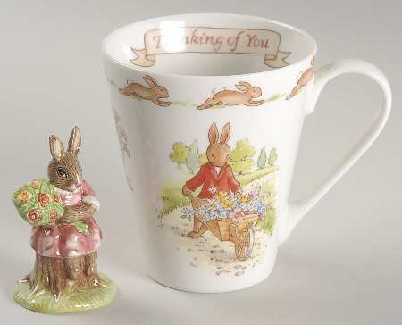 Bunnykins (Albion Shape) (Thinking of You) Mug & Figurine Set