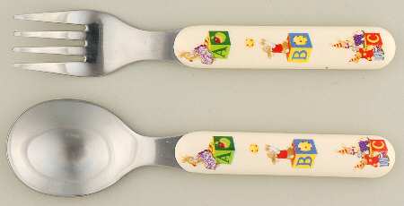 Bunnykins (Albion Shape) Melamine Baby Spoon & Fork Set