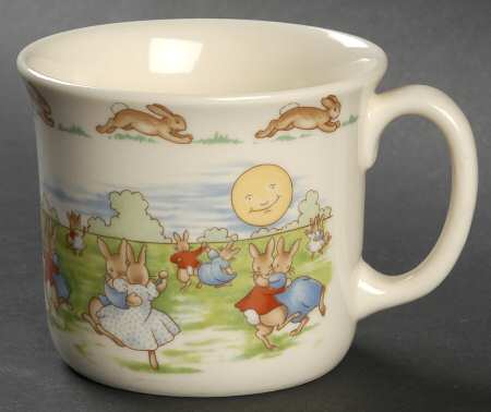 Bunnykins (Albion Shape) 1 Hdl. 60 Anniversary Commemorative Hug a Mug Mug