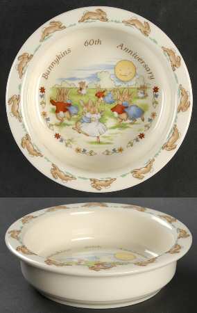 Bunnykins (Albion Shape) 6" Anniversary Round Baby Plate
