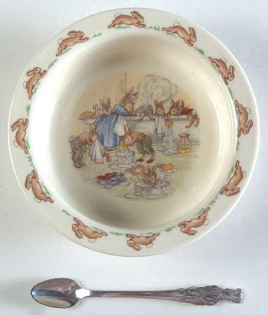 Bunnykins (Albion Shape) 2-Piece Nursery Set (Plate and Spoon)