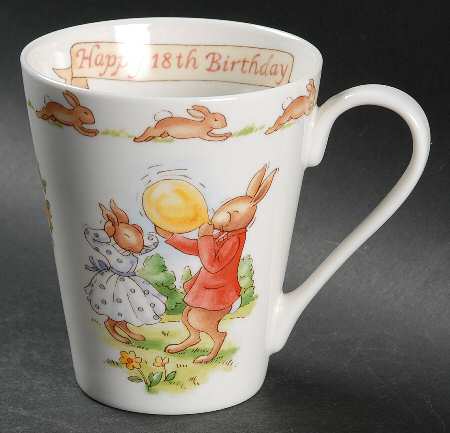Bunnykins (Albion Shape) Happy 18th Birthday Mug