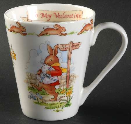 Bunnykins (Albion Shape) To My Valentine Mug