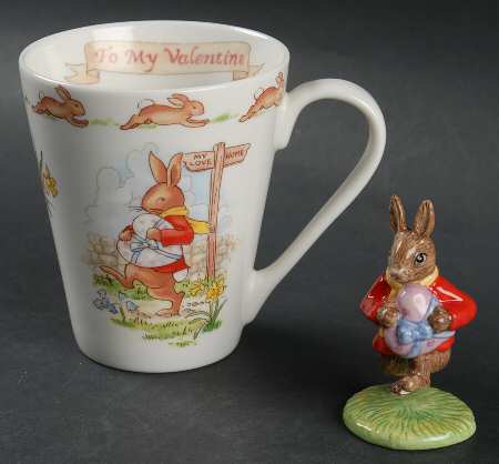 Bunnykins (Albion Shape) (To My Valentine) Mug & Figurine Set