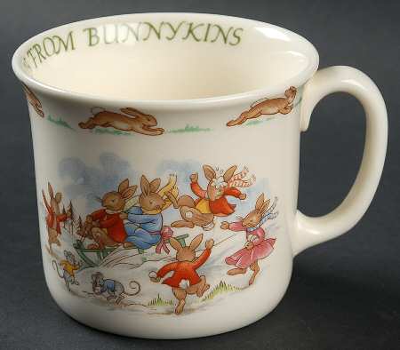 Bunnykins (Albion Shape) 1 Handled Christmas Hug a Mug Mug