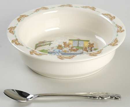 Bunnykins (Albion Shape) 2-Piece Nursery Set (Plate and Spoon)
