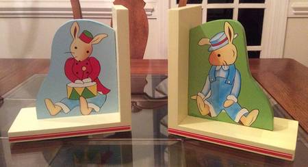 Bunnykins (Albion Shape) Wood Bookend - Set of 2