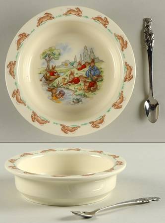 Bunnykins (Albion Shape) 2-Piece Nursery Set (Plate and Spoon)