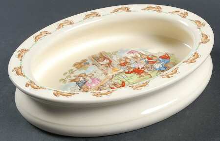 Bunnykins (Albion Shape) 8" Oval Baby Plate
