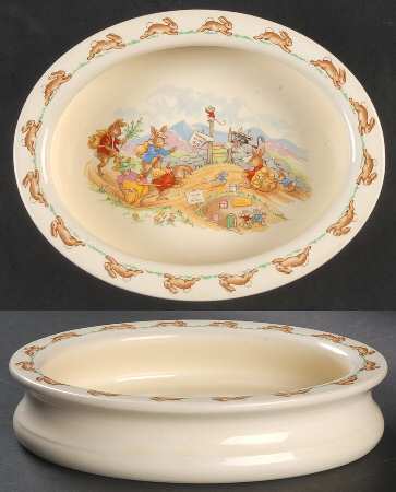 Bunnykins (Albion Shape) 8" Oval Baby Plate
