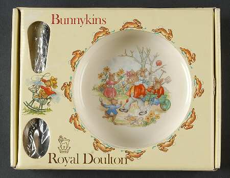 Bunnykins (Albion Shape) 2-Piece Nursery Set (Plate and Spoon)