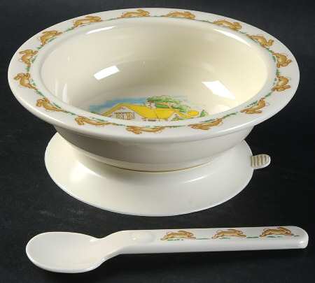 Bunnykins (Albion Shape) Melamine Baby Bowl & Spoon Set
