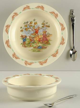 Bunnykins (Albion Shape) 2-Piece Nursery Set (Plate and Spoon)