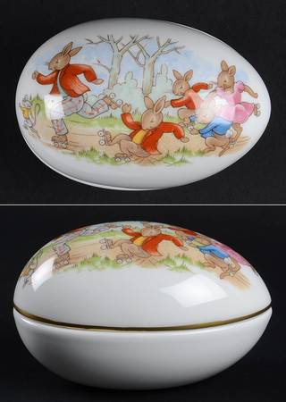 Bunnykins (Albion Shape) Egg Box & Lid