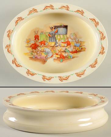 Bunnykins (Albion Shape) 8" Oval Baby Plate