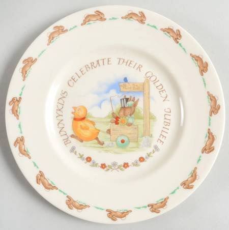 Bunnykins (Albion Shape) Golden Jubilee Salad Plate
