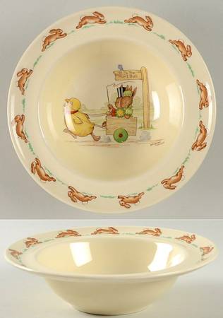 Bunnykins (Albion Shape) Rim Fruit/Dessert (Sauce) Bowl