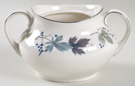 Burgundy Sugar Bowl No Lid