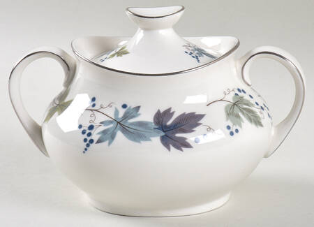 Burgundy Sugar Bowl & Lid