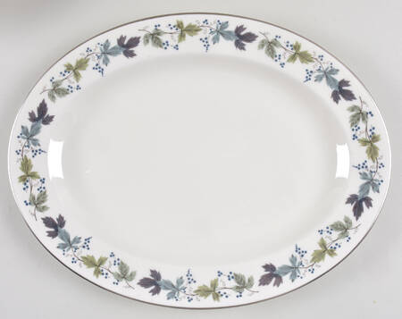 Burgundy 13" Oval Serving Platter