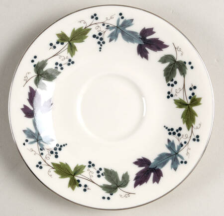 Burgundy Saucer for Flat Cup