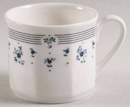 Calico Blue Flat Cup