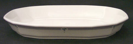 Calico Blue 11" Oval Roaster