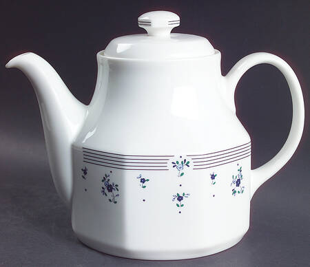 Calico Blue Teapot & Lid