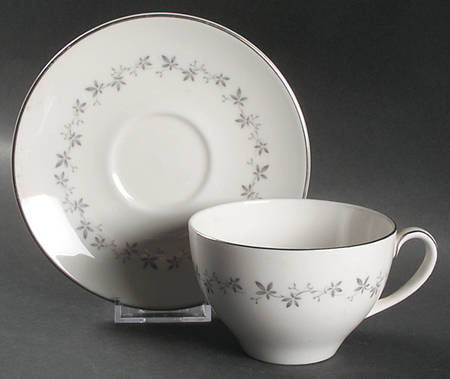 Cadence Flat Cup & Saucer Set