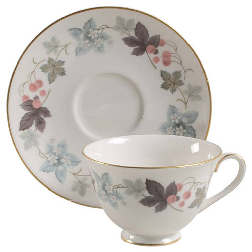 Camelot Footed Cup & Saucer Set