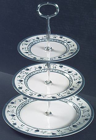 Cambridge 13 7/8"-14 1/4" 3-Tiered Serving Tray(DP,SP,BB) HC