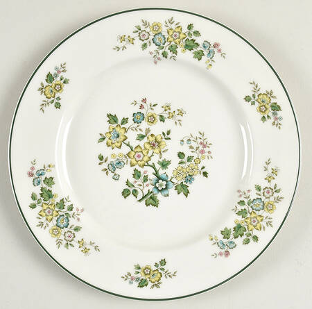 Campagna Green Luncheon Plate