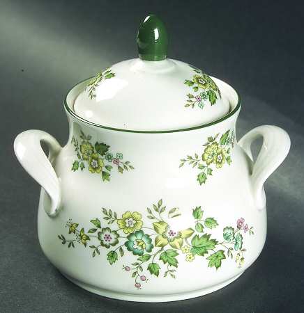 Campagna Green Sugar Bowl & Lid