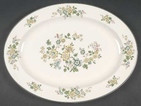 Campagna Green 15" Oval Serving Platter
