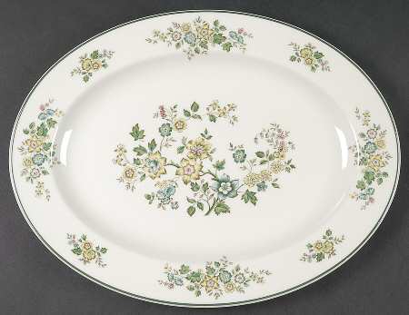 Campagna Green 13" Oval Serving Platter