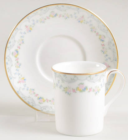 Candice Flat Demitasse Cup & Saucer Set