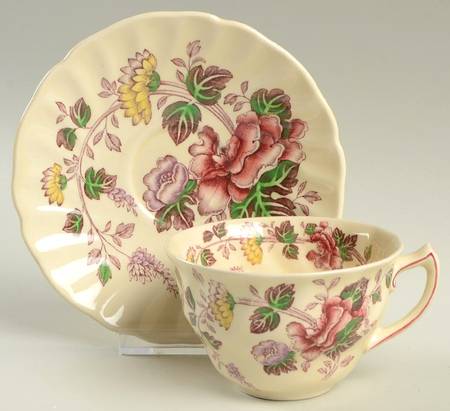 Canterbury Flat Cup & Saucer Set