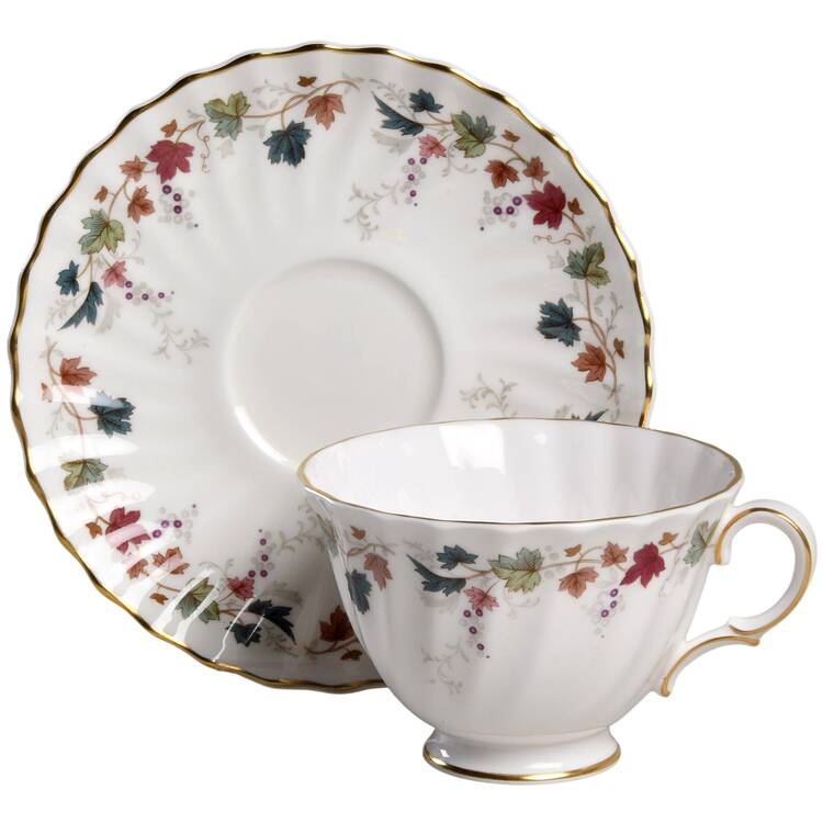 Canterbury Footed Cup & Saucer Set