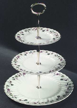 Canterbury 13 7/8"-14 1/4" 3-Tiered Serving Tray(DP,SP,BB) HC