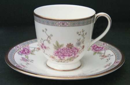 Canton Footed Cup & Saucer Set