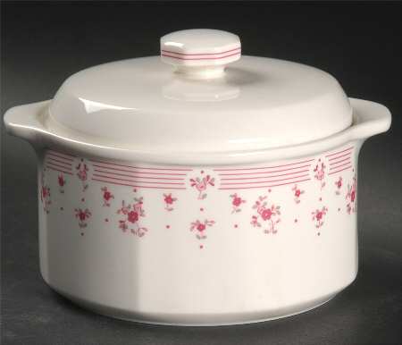 Calico Red Individual Casserole & Lid
