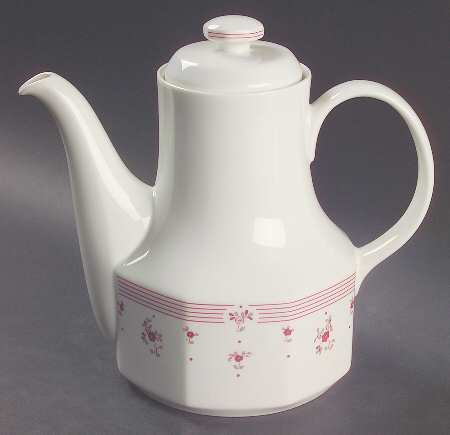 Calico Red Coffee Pot & Lid