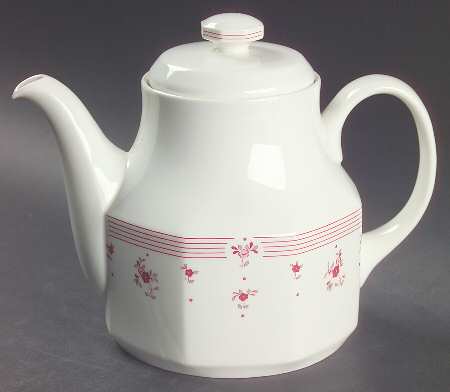 Calico Red Teapot & Lid