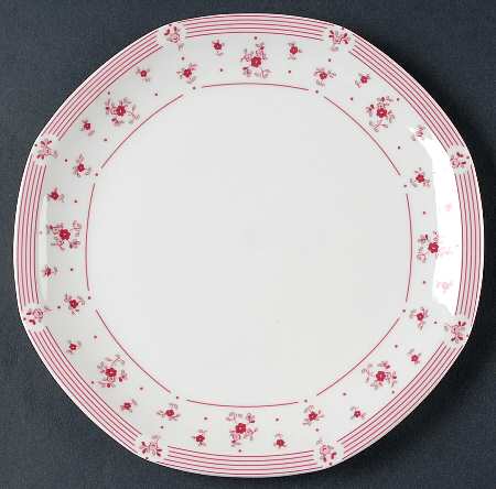 Calico Red Salad Plate