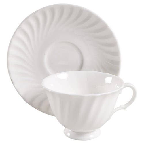 Cascade Footed Cup & Saucer Set