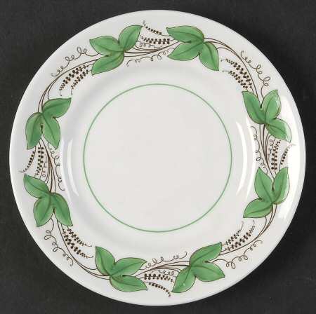 Castleford Green (Green Ivy) Bread & Butter Plate