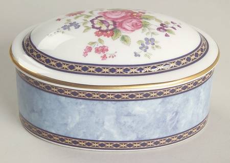 Centennial Rose Oval Box & Lid